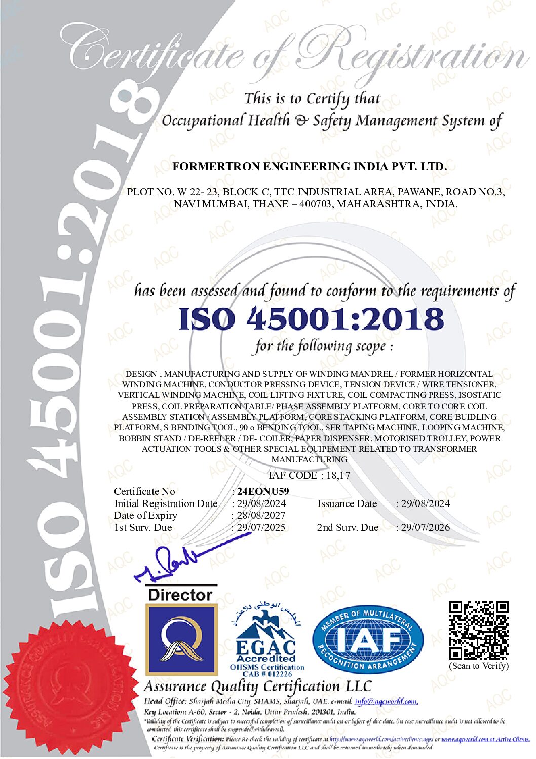 ISO 45001-2018 EXPIRY ON 28.08.2027